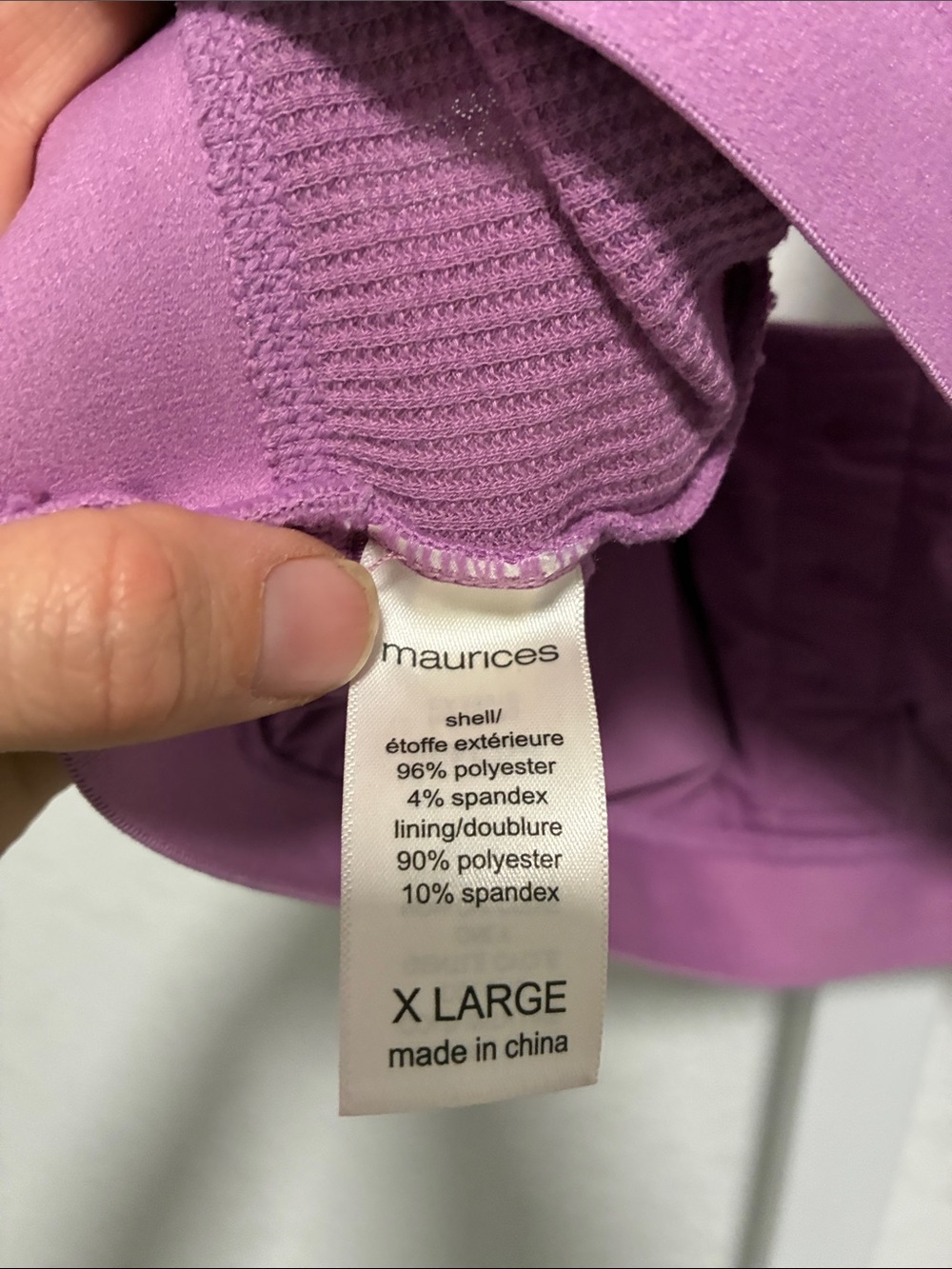 Maurices Purple Ribbed Racerback Bralette - Picture 6 of 6